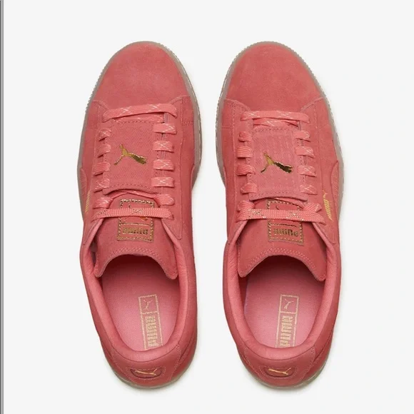 NIB Puma Suede Pink Sneakers - Picture 2 of 4